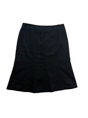 ⭐️ Stefi Lara Classic Black A-Line Wool Skirt- size 12
